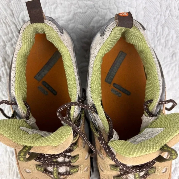 Merrell Chameleon Arc Ventilator Hiking Shoes Tan Lime Sz 8 Women’s - Picture 10 of 11